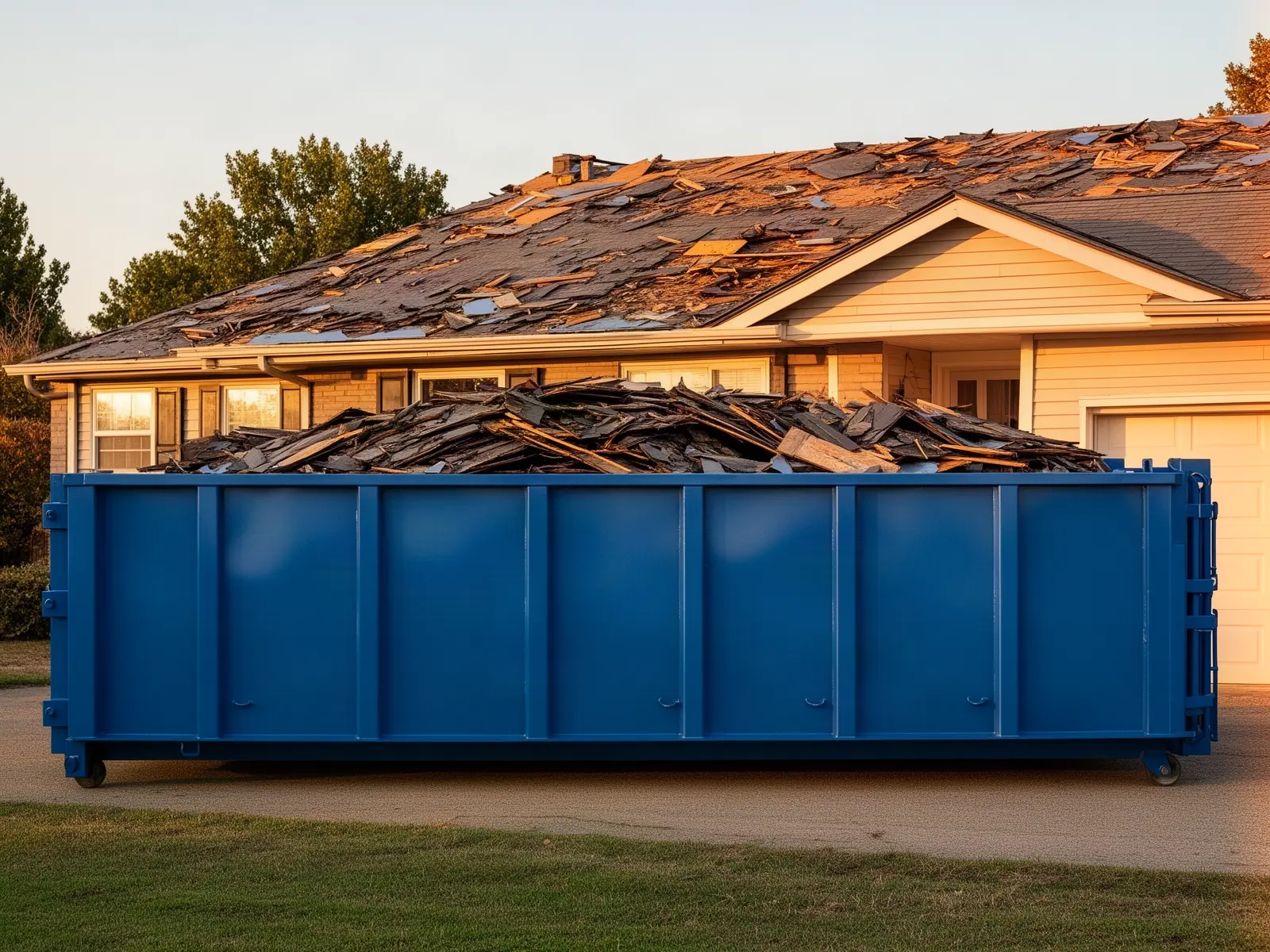 Roll-off dumpster from Uncle Walt's Dumpster Rental in Williamsport, PA
